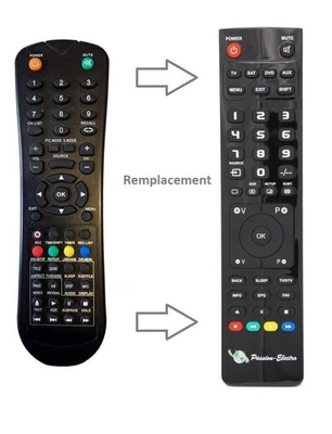 Télécommande de remplacement pour CONTINENTAL EDISON CELED55120B2, TV