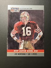 1990 NFL Pro Set Joe Montana QB MVP Super Bowl 49ers Card