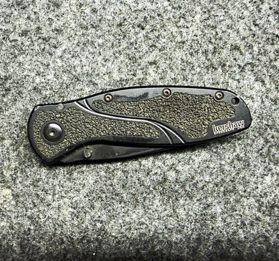 Kershaw Blur 1670TBLKST Assisted Opening Tanto Combo Edge Black Pocketknife