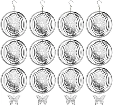 12PCS Bird Deterrents for Outside Patio, Stainless Steel Bird Reflectors to Keep