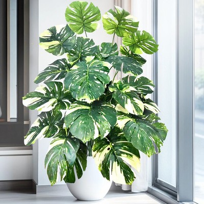 52-104cm Artificial Monstera Plant Fake Palm Tree for Home Garden Decor