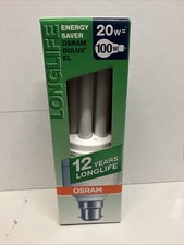 20W = 100W Energy Saver Lightbulb Osram Deluxe EL  B22d Longlife