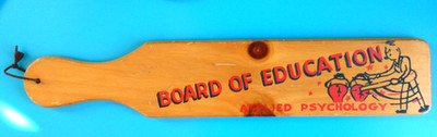Vintage Spanking Paddle Board Of Education Applied Psychology-READ