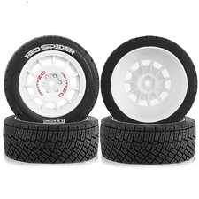 New 4 PCS Wheel Tyres Racing Tires for WRC 1/8 HPI WR8 CNERLAARLO 1/10 Universal