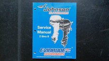 Johnson Evinrude OMC 2-8 HP Outboard Service Manual 1987 Repair Shop Vintage
