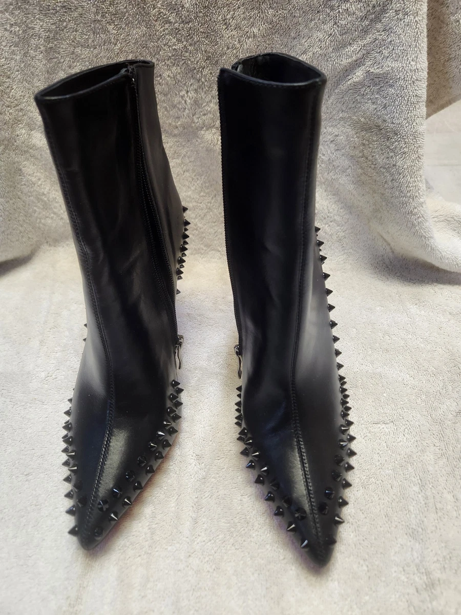 Black Punk Pointed Toe Boots for Women for sale | eBay