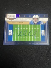 Andrew Luck Rookie On Card Auto 2012 Panini Prominence 16/80. rookie card picture