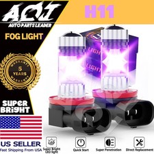 H11 purple LED Fog Light Driving Bulbs Kit 2pcs For Honda CR-V 2002-2019