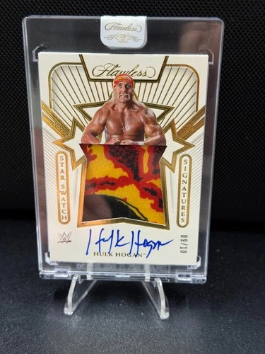 2024 Panini Flawless WWE - Star Swatch Signatures Hulk Hogan #SS-HHG /10