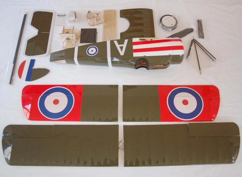 RC 3S Sopwith Camel F.1 1200mm ARF ARTF Balsaholz Fast Fertig Modellflugzeug - Bild 4 von 4