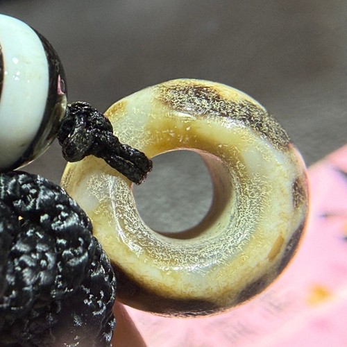 Tibetan Nepalese Himalayan Ancient agate Old Dzi Talisman eye Beads Amulet - Picture 9 of 13
