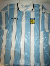 Adidas template Argentina 1997 Football jersey L Made in Mexico print added on