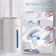 Disposable Toilet Brush Toilet Bowl Cleaning System with 24 Count Wand Refill