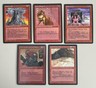 5x Red 1xU + 4xC MTG - Renaissance German ©1995 M/NM e.g. Dust Cloud, Huge Strength