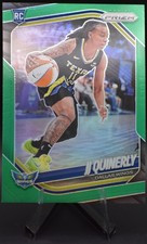 2025 Panini Prizm - JJ Quinerly #95 (RC) Green Prizm & Base Card-Wings
