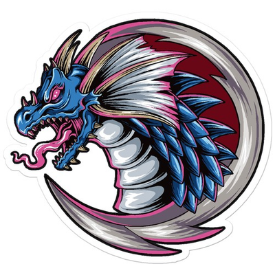 #ad Water Dragon Vinyl Decal Sticker Car Window Laptop ebn7909 $4.50