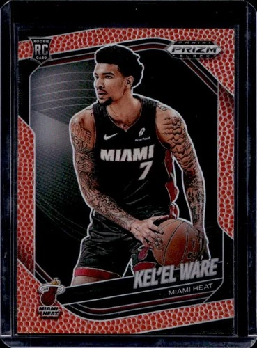 2024-25 Panini Prizm Black Kel'el Ware RC Basketball Prizm Rookie #/225 Heat