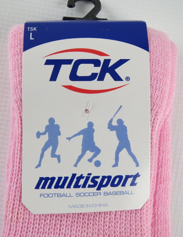 TCK Multideporte Tubo Calcetines Rosa Talla L (Grande) Fútbol Fútbol Béisbol Nuevos con Etiquetas Foto 2 de 3