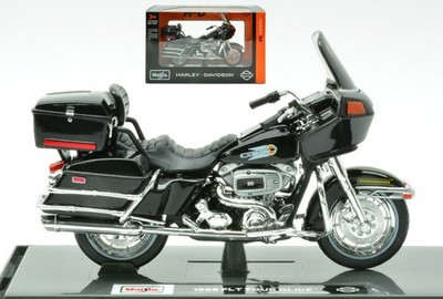 MAISTO 1/18 MOTORRAD HARLEY DAVIDSON 1988 FLT TOUR GLIDE STATISCHES MODELL DI...