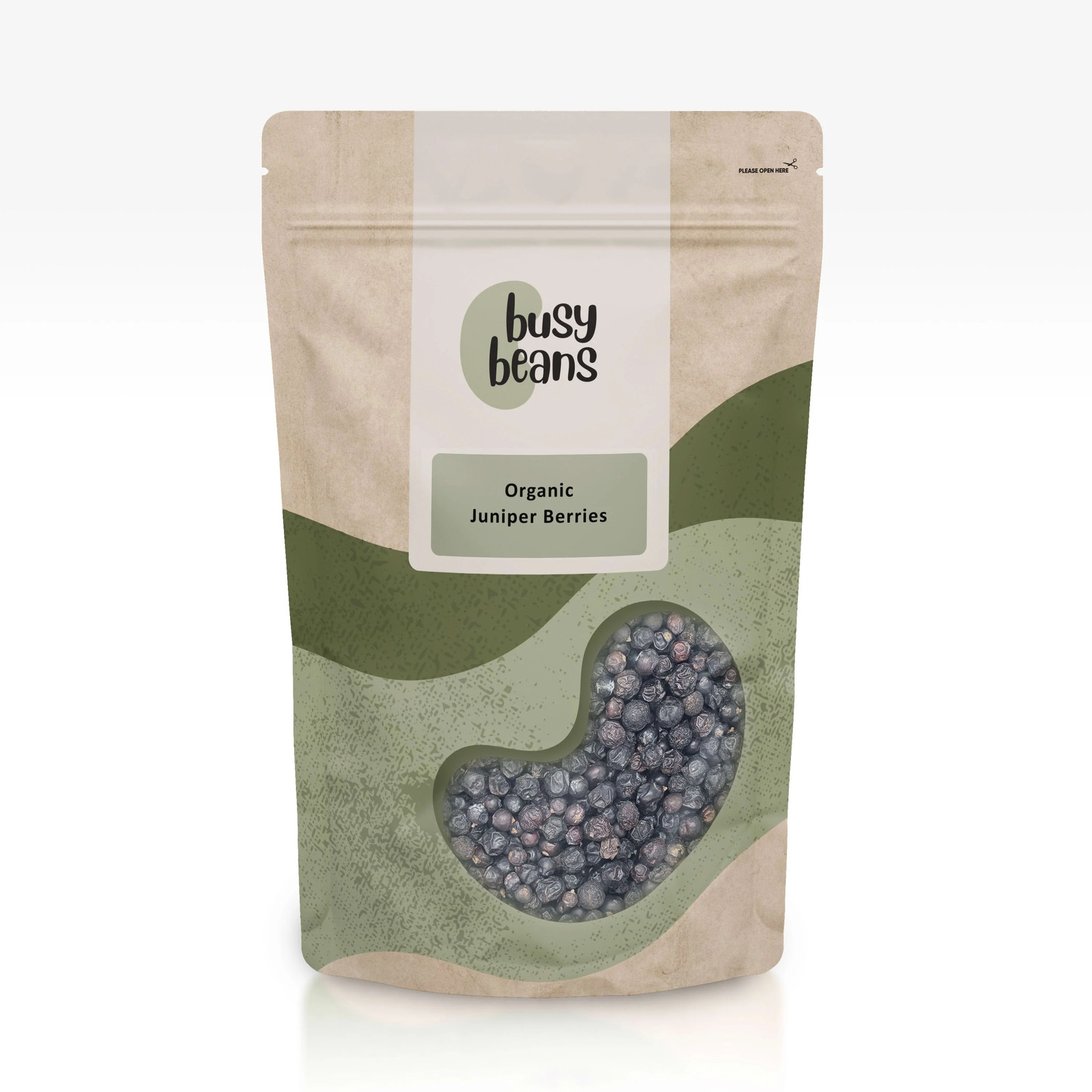 Organic Juniper Berries - Certified Organic - by Busy Beans Organic (50g)