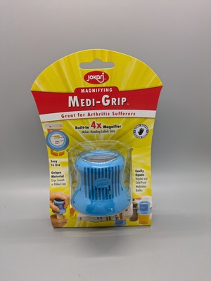 Jokari Medi-Grip Medicine Bottle Cap Opener Magnifier Pill Rx Bottle Grip NEW 