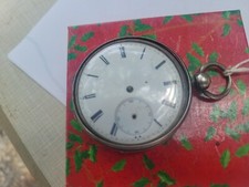 MJ Tobias & co . Pocket Watch , Nice Silver Engraved Case .