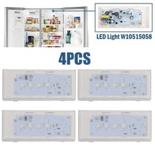 4PCS LED Lights For Refrigerator W10515058 WPW10515057 AP6022533 For Whirlpool