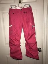 Boulder Gear Pink White Stripe Ski Snow Pants Size Youth Medium