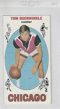 Tom Boerwinkle Chicago Bulls 1969 Topps Rookie Basketball Card EX