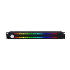 LED 64x2 Musik-Spektrum Display Sprachsteuerung RGB Audio VU Meter 1.5U
