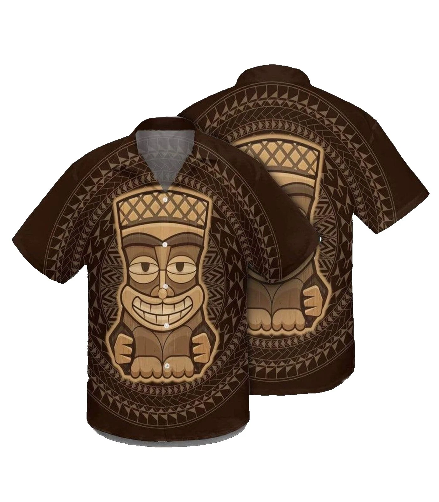 Ropa Hawaiian Marrón para Hombre