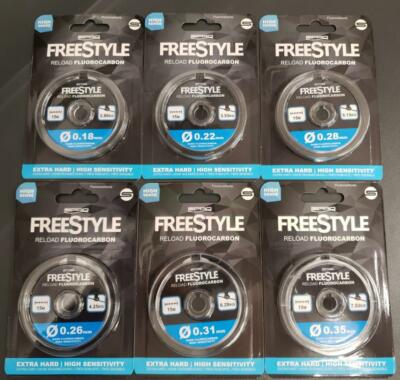 Spro Freestyle Fluorocarbon Schnur 0,18 0,22 0,26 0,28 0,31 0,35mm a 15m NEW