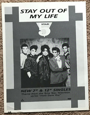 5 STAR - STAY OUT OF MY LIFE 1987 Full page UK magazine ad FIVE STAR