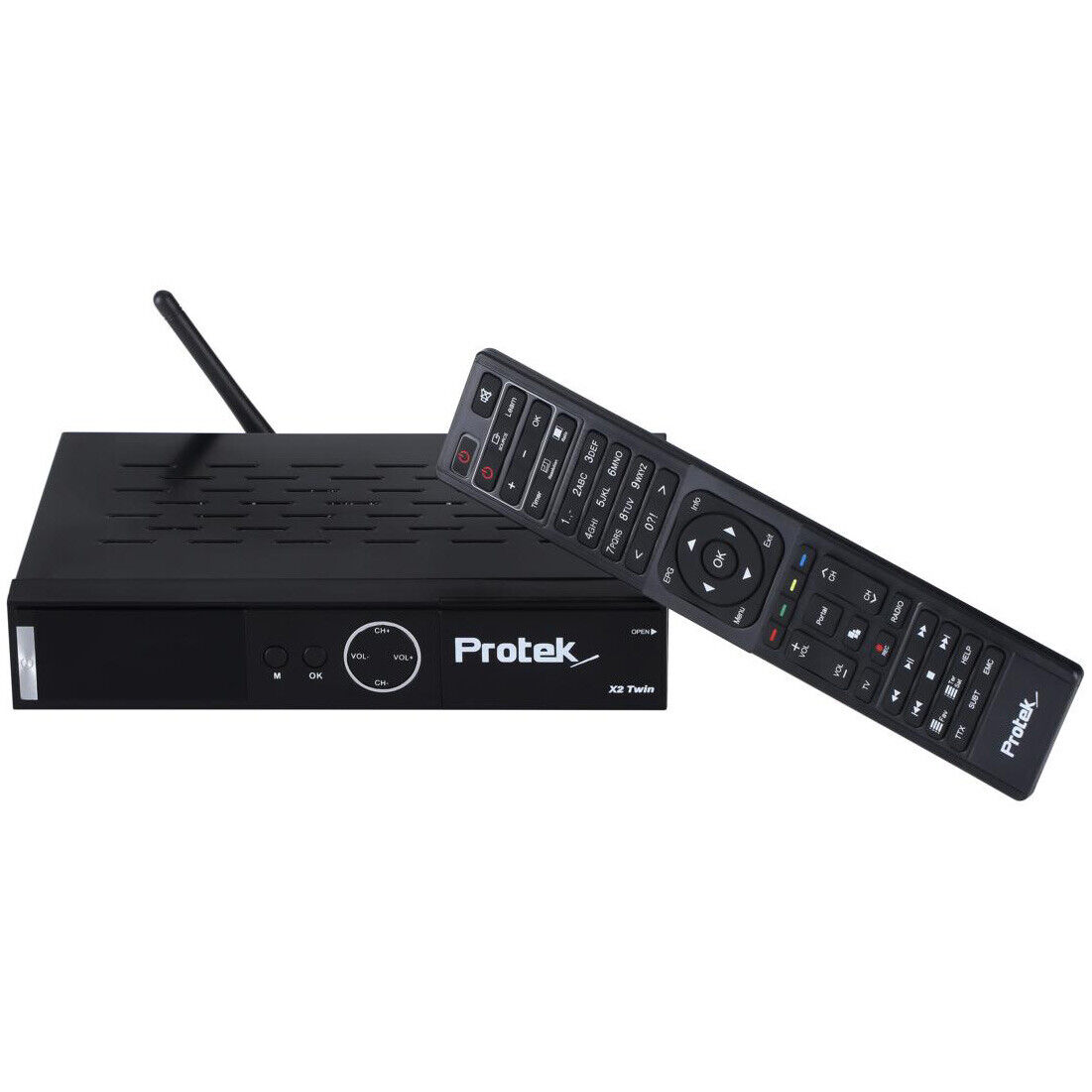 Protek X2 4K UHD Linux E2 Sat-Receiver Wifi LAN 1x DVB-S2 1x DVB-CT2 Kabel-TV