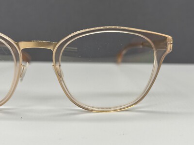 Ic Berlin Eyeglasses Frames woman Round Gold Transparent Panto Susan W.Large Np