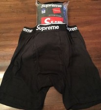 Supreme BLACK Underwear Boxer Briefs Size Medium SINGLES AUTHENTIC