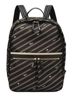 Fossil Tess Backpack Rucksack Freizeitrucksack Tasche Black / Bone Schwarz Weiß