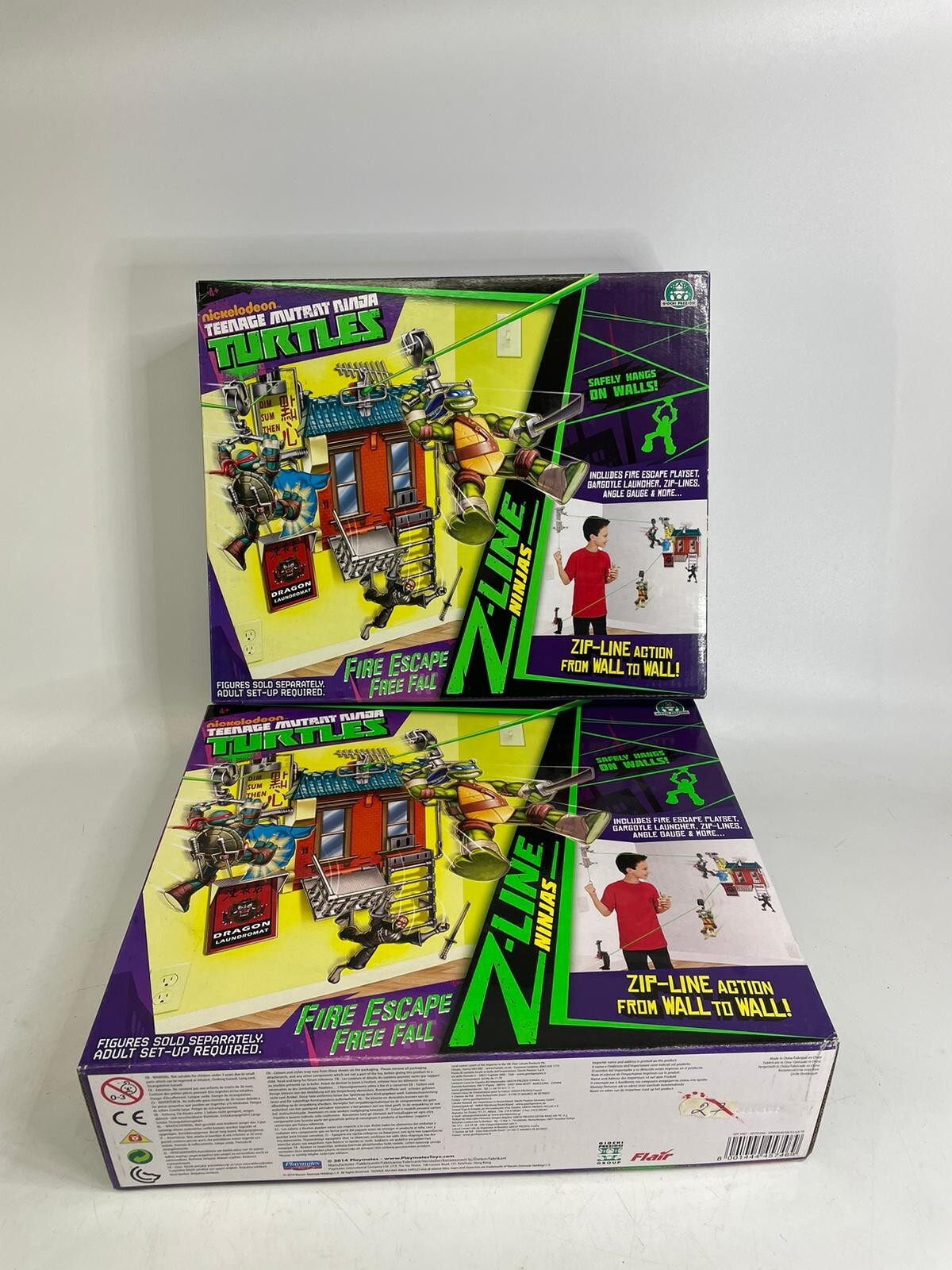Offerta 2 Pezzi ! Giochi Preziosi  Ninja Turtles Z-Line Fire Escape Playset