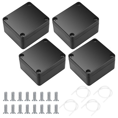Project Box Electrical Junction Box IP65 Waterproof Electrical Project 4 Pcs NEW
