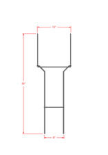 30 in Super Sturdy Sign Stakes 10 Pack Heavy Duty Made in USA