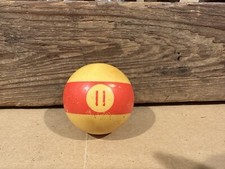 Vintage Replacement Pool Ball Billiards 11 stripe Billiard Ball 2 1/4" Diameter