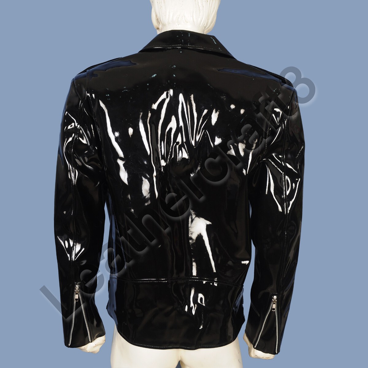 Gothic Moto Vinyl PVC Jacket Motorcycle Punk alternative EMO Biker