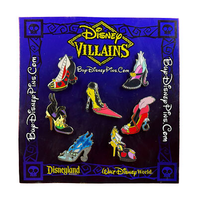 Villains Shoes High Heels 7 Pin Set Disney Pin Lot | eBay