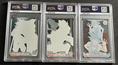 PSA 10 Sequential 3 SET DRAGON BALL X ONE PIECE MORINAGA WAFER