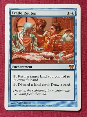 Magic The Gathering 9TH EDITION TRADE ROUTES blue card MTG | eBay Magic The Gathering 9TH EDITION TRADE ROUTES blue card MTG | eBay
