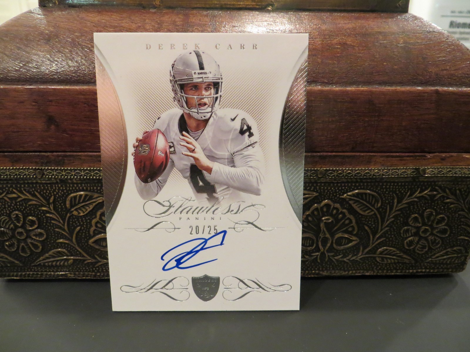 Panini Flawless Signatures Autograph Raiders Derek Carr 20/25 2015 | eBay