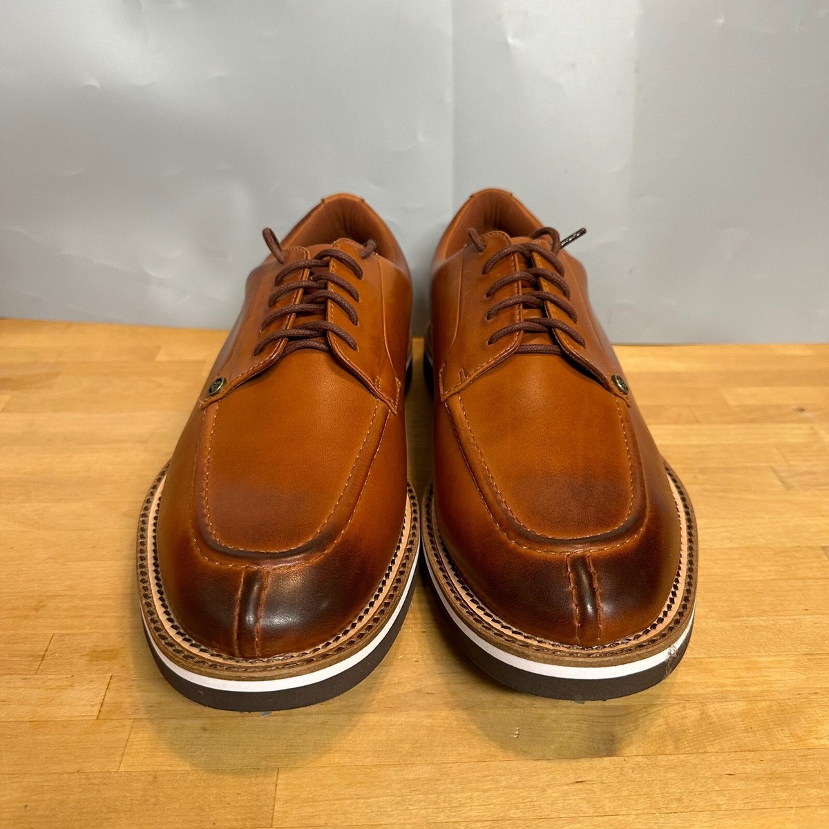 G/Fore x Peter Millar Burnished Pintuck Golf Shoes Brown Leather Men\'s Size 11.5 G/Fore and Peter Millar collaborate on new golf shoes  main image 4