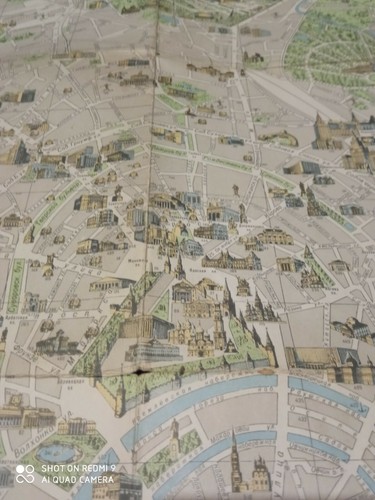 Vintage Old Soviet 1965 Moscow city map with illustrated scheme - Picture 4 of 6
