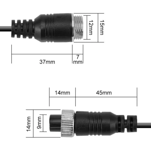 4Pin Video Extension Cable Wire For Bus Truck Reversing Rear View Camera 5M - Picture 7 of 11
