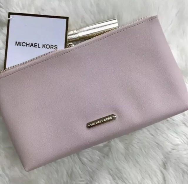 MICHAEL KORS POUCH COSMETIC BAG MAKEUP VANITY CASE HANDBAG PURSE